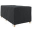 Liggestolsbetræk Ensfarvet Sort 205 x 100 x 70 cm Stof