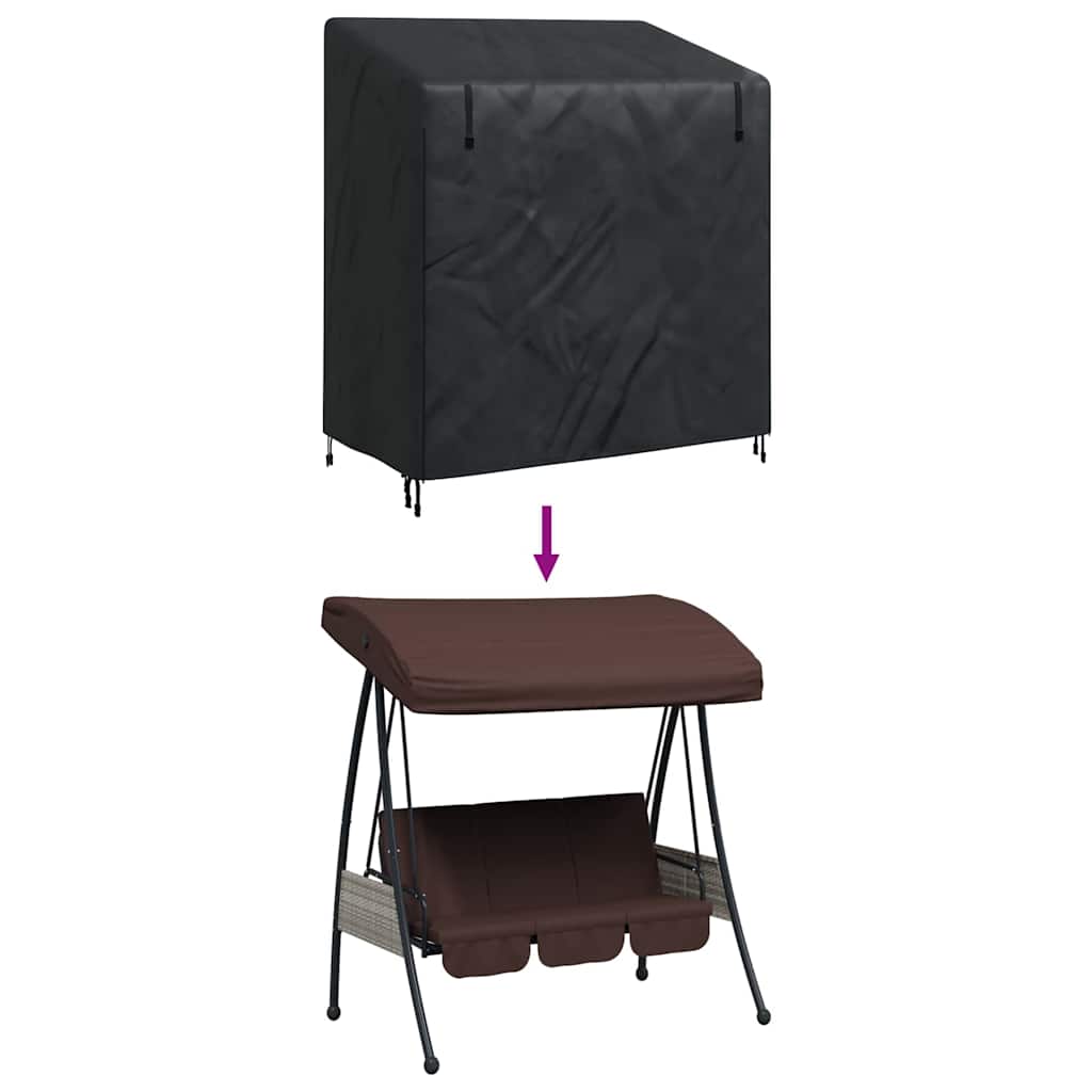 Overtræk til udendørs gynge 135 x 100 x 165 cm 420D Oxford Stof