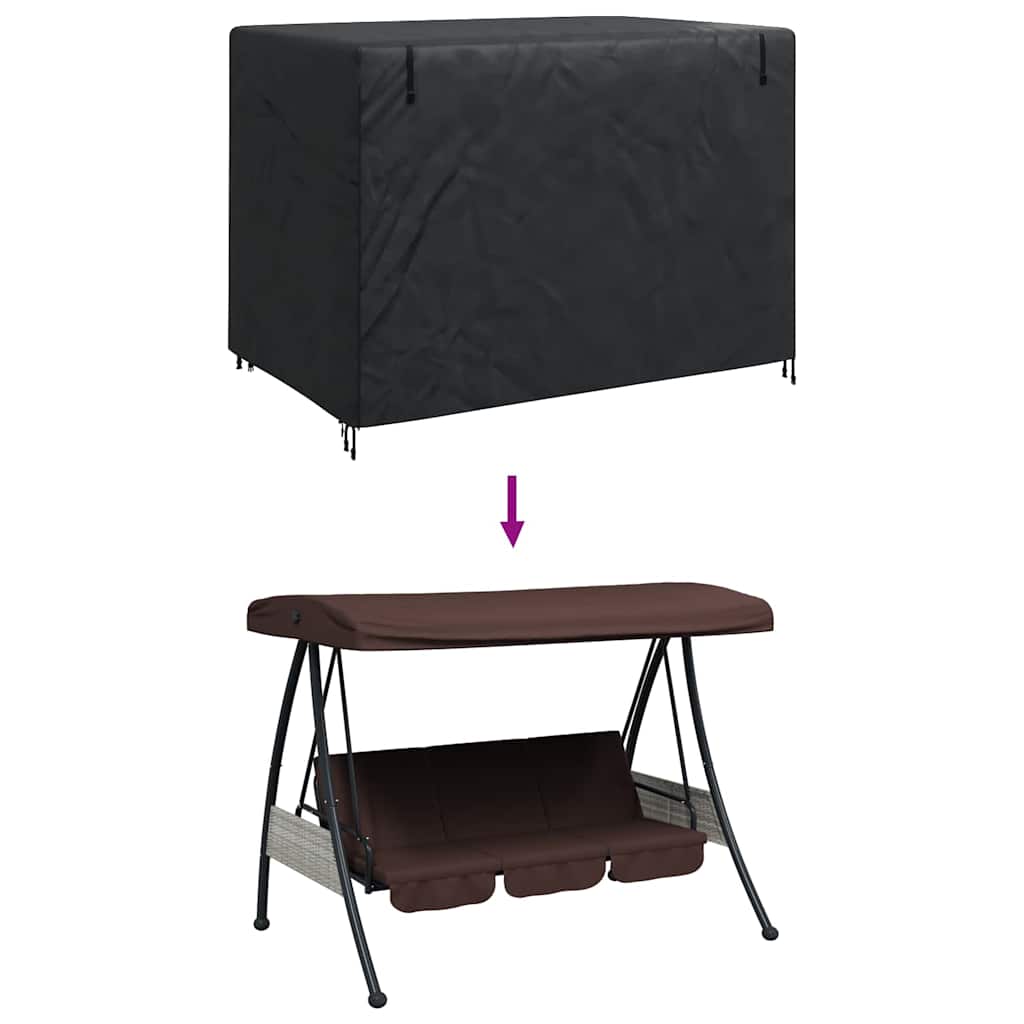Overtræk til udendørs gynge 220 x 125 x 170 cm 600D Oxford Stof