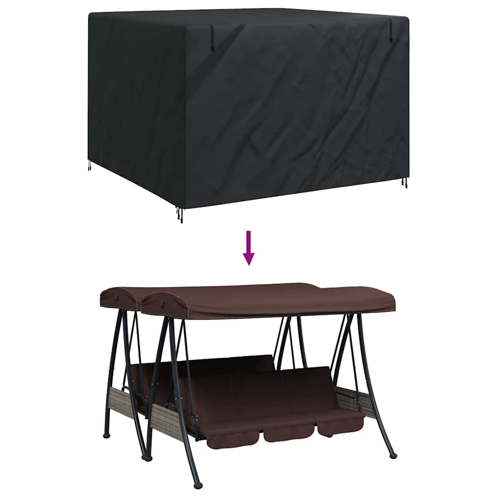 Overtræk til udendørs gynge 250 x 250 x 160 cm 210D Oxford Stof