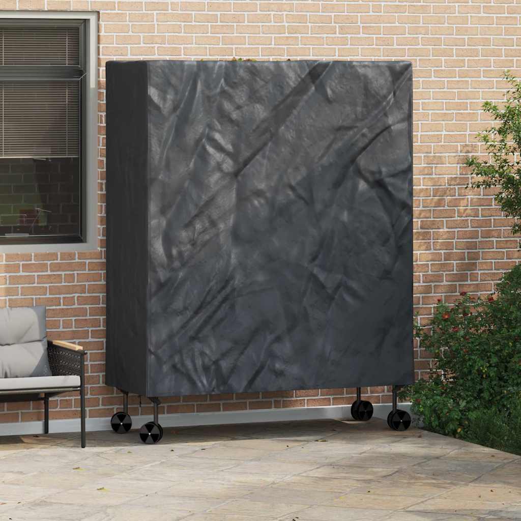 Pingpong borddække Ensfarvet Sort 165 x 70 x 185 cm Stof
