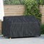 Havebænkkappe Sort 165 x 70 x 65 / 94 cm 210D Oxford Stof