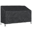 Havebænkkappe Sort 165 x 70 x 65 / 94 cm 210D Oxford Stof