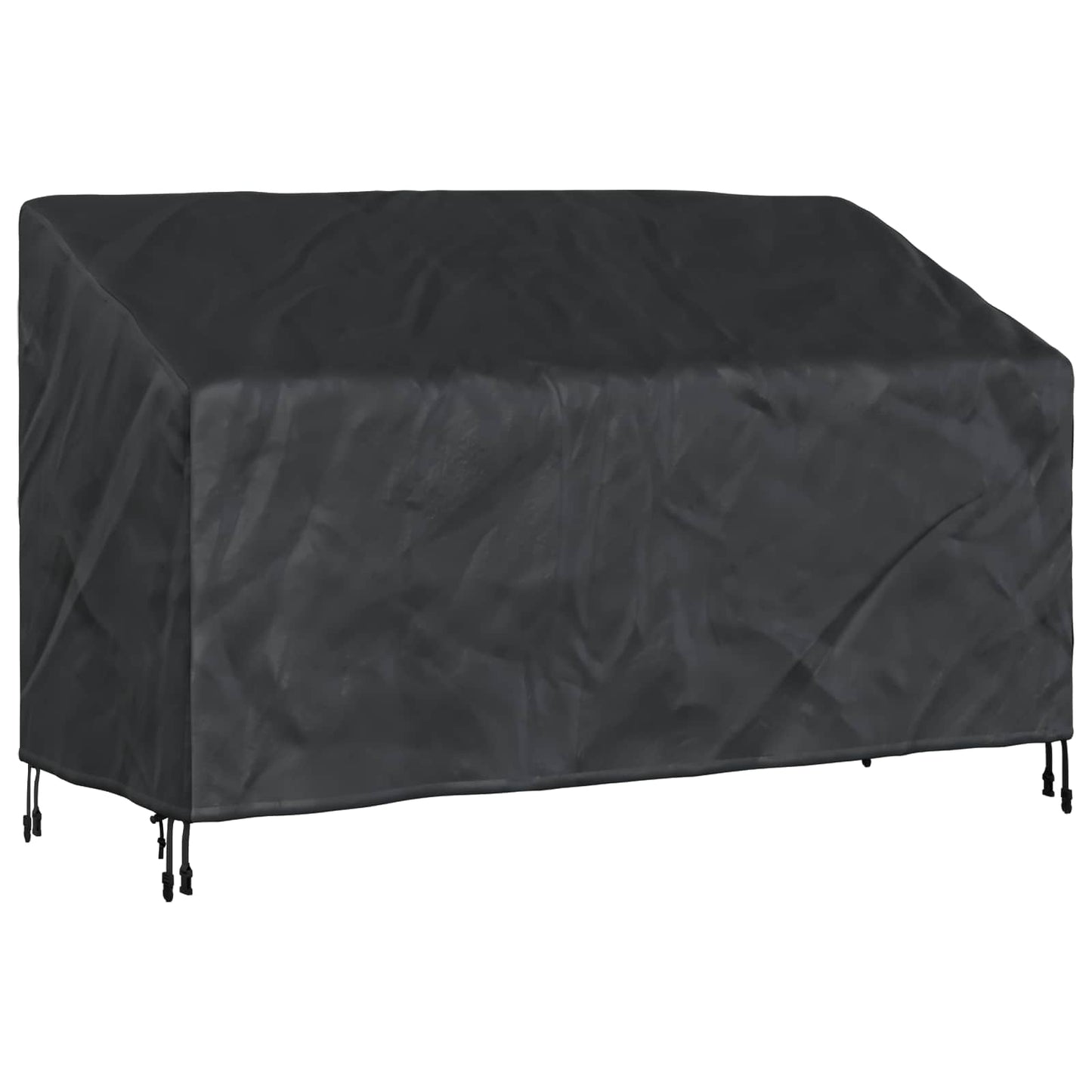 Havebænkkappe Sort 165 x 70 x 65 / 94 cm 420D Oxford Stof