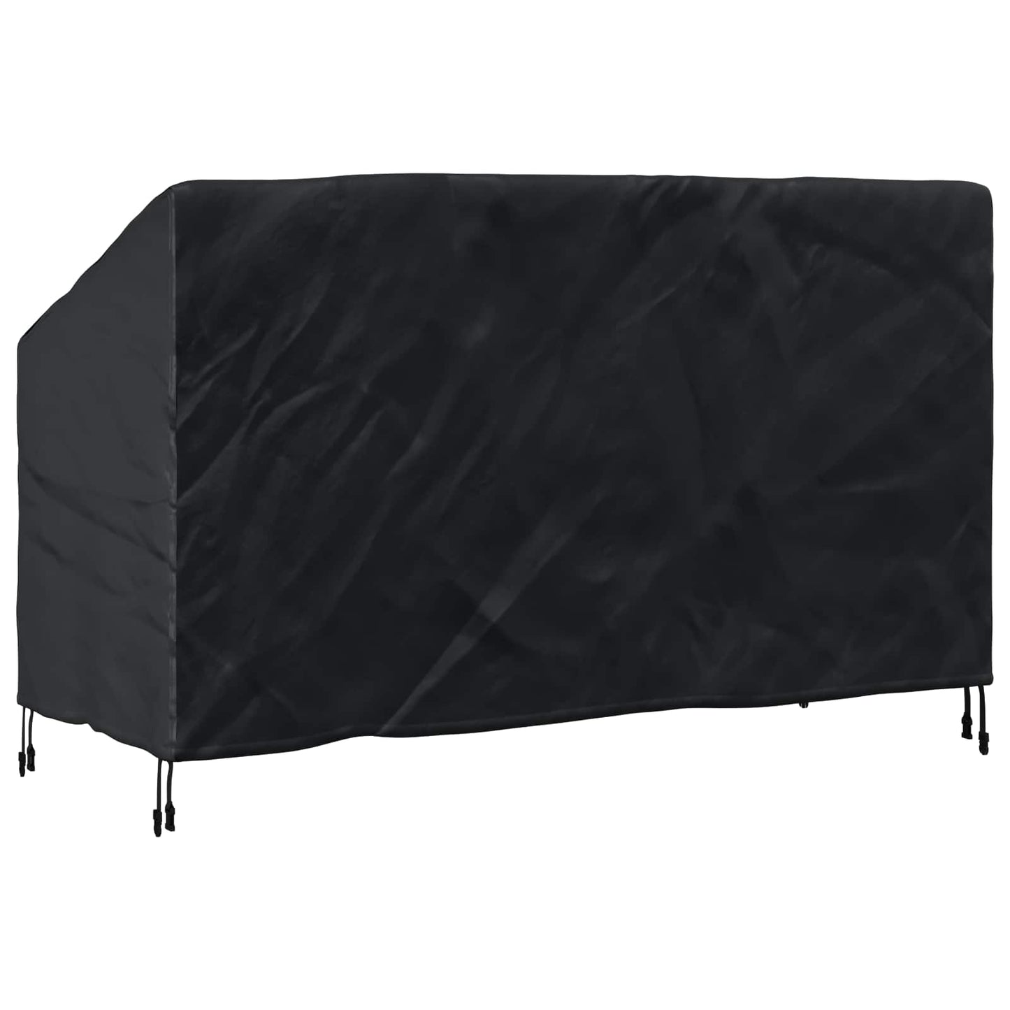 Havebænkkappe Sort 165 x 70 x 65 / 94 cm 420D Oxford Stof