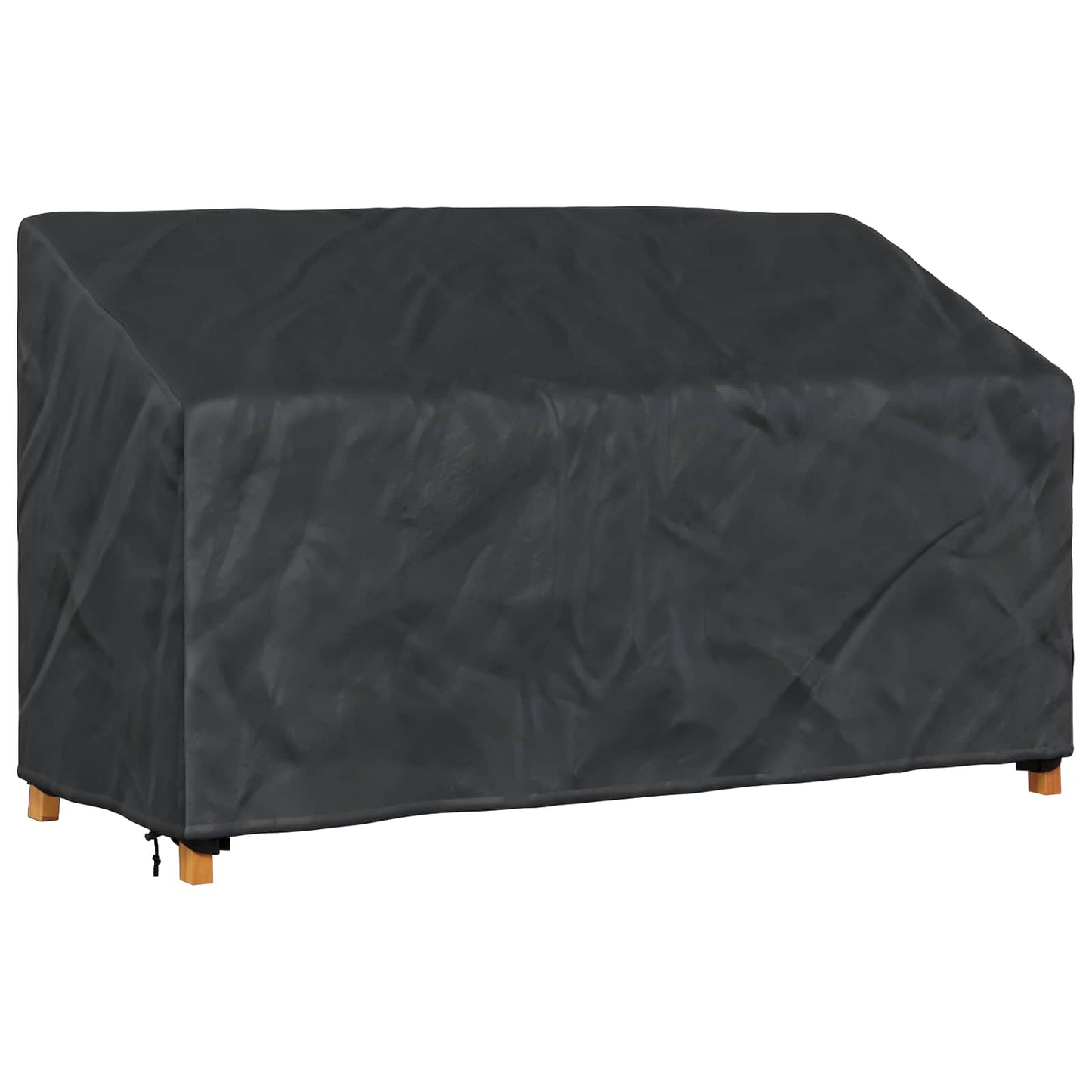 Havebænkkappe Sort 165 x 70 x 65 / 94 cm 420D Oxford Stof