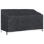 Havebænkkappe Sort 205 x 85 x 65 / 94 cm 210D Oxford Stof