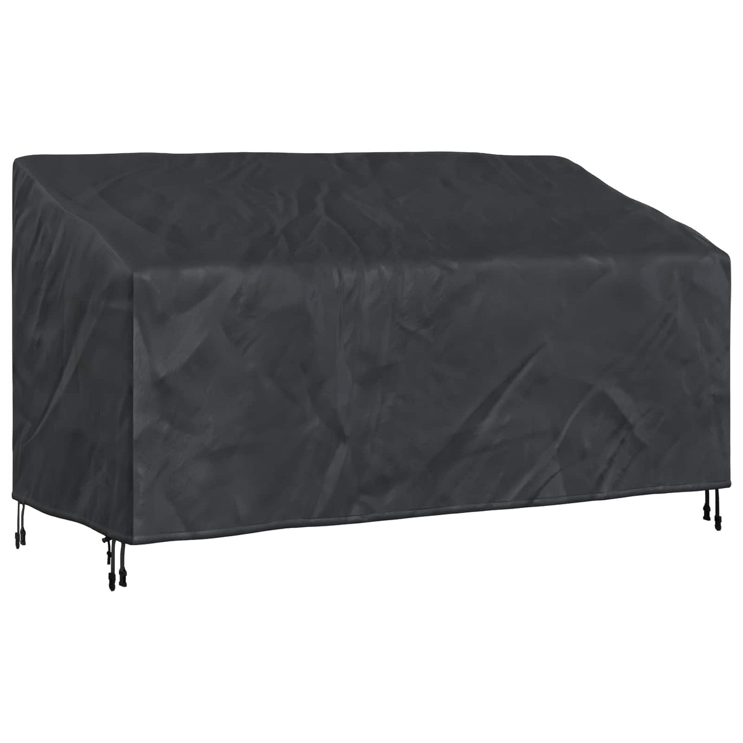Havebænkkappe Sort 205 x 85 x 65 / 94 cm 210D Oxford Stof