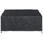 Havebænkkappe Sort 205 x 85 x 65 / 94 cm 210D Oxford Stof