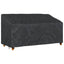 Havebænkkappe Sort 205 x 85 x 65 / 94 cm 210D Oxford Stof