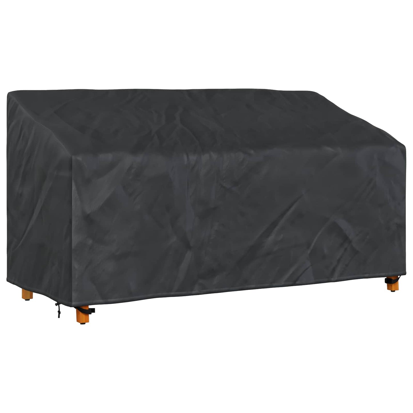 Havebænkkappe Sort 205 x 85 x 65 / 94 cm 210D Oxford Stof