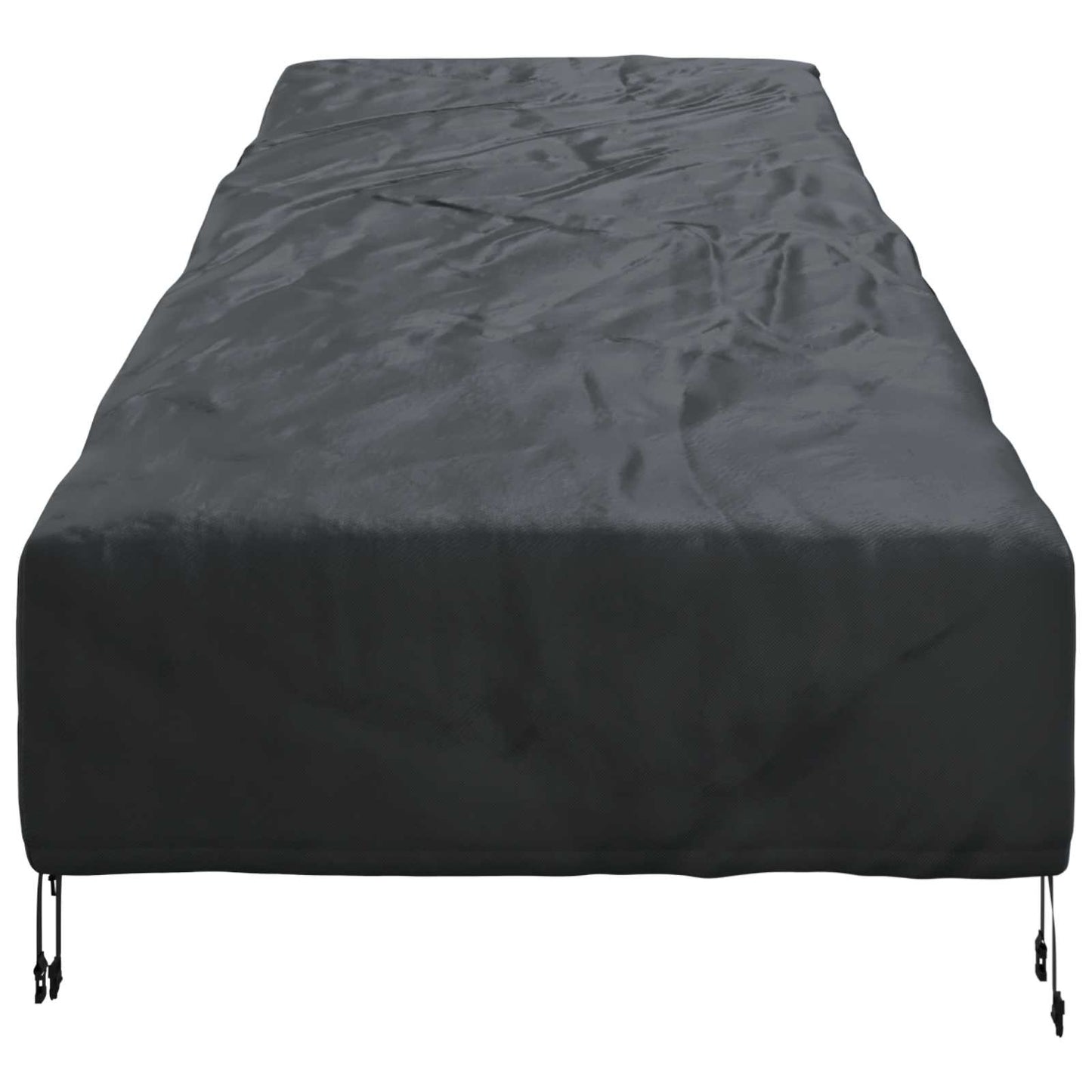 Udendørs møbelovertræk Sort 203 x 81 x 63 cm 210D Oxford Stof