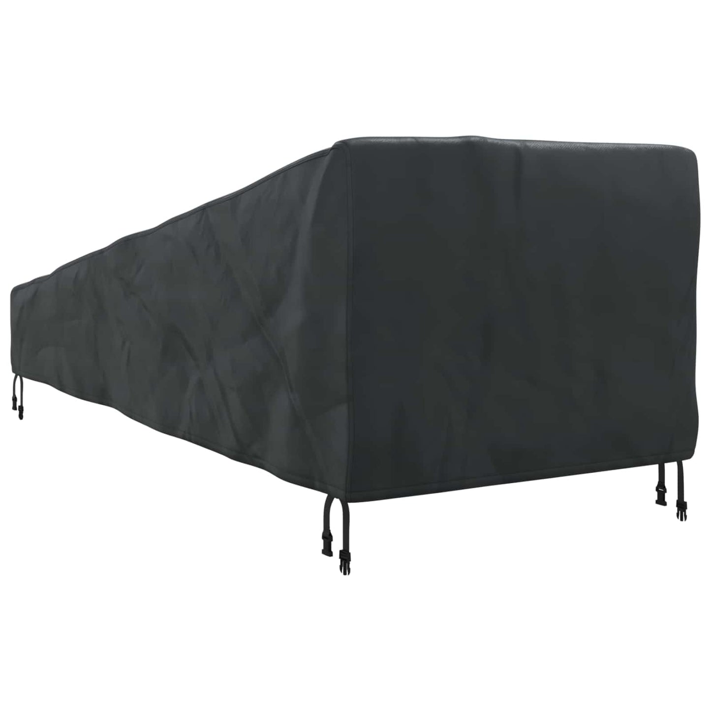 Udendørs møbelovertræk Sort 203 x 81 x 63 cm 420D Oxford stof