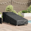 Udendørs møbelovertræk Sort 210 x 80 x 75 cm 420D Oxford stof