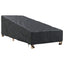 Udendørs møbelovertræk Sort 210 x 80 x 75 cm 600D Oxford Stof