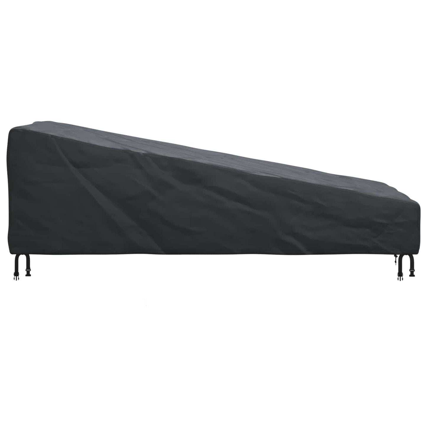 Udendørs møbelovertræk Sort 210 x 80 x 75 cm 600D Oxford Stof