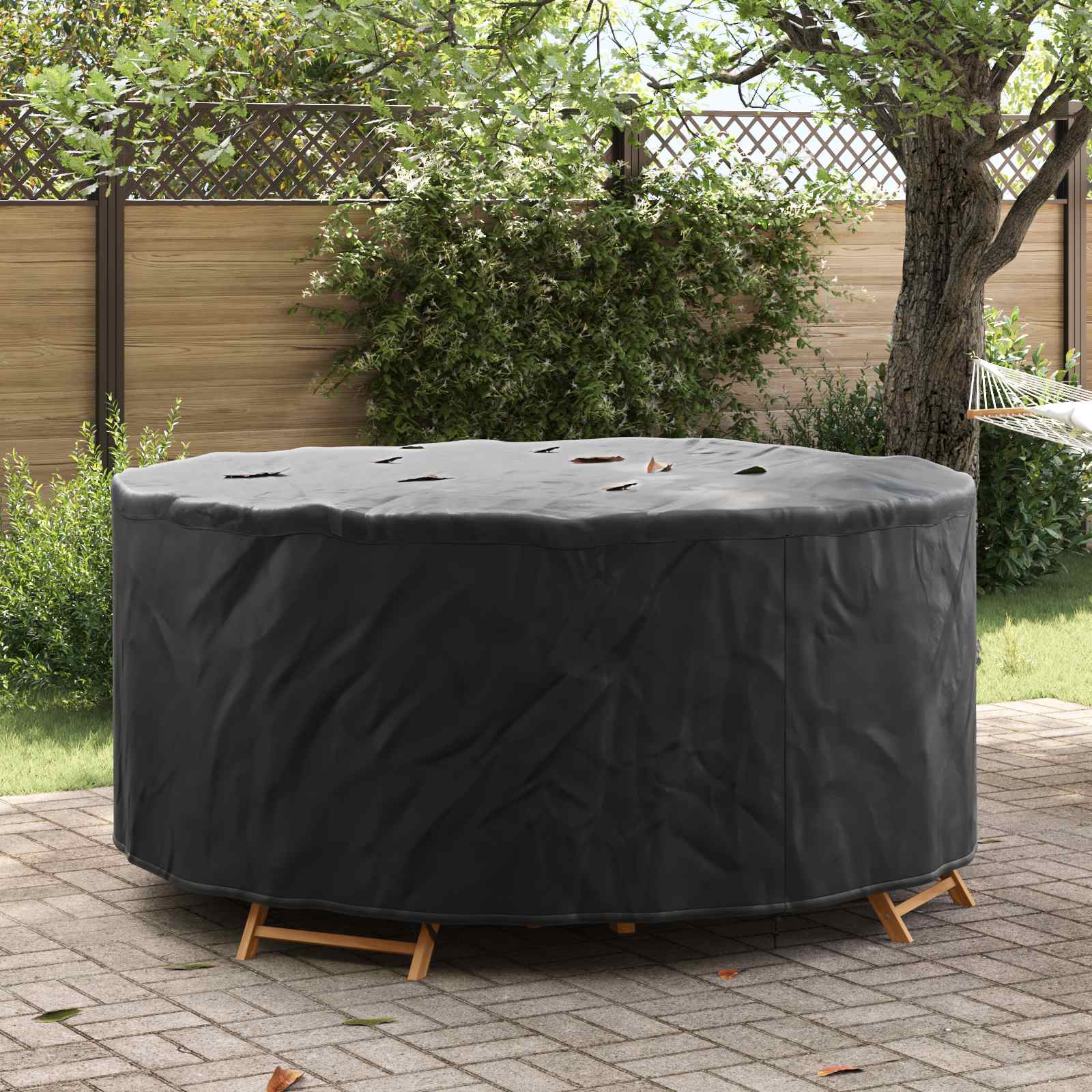 Møbelbetræk Sort 200 x 200 x 71 cm 420D Oxford Stof billede