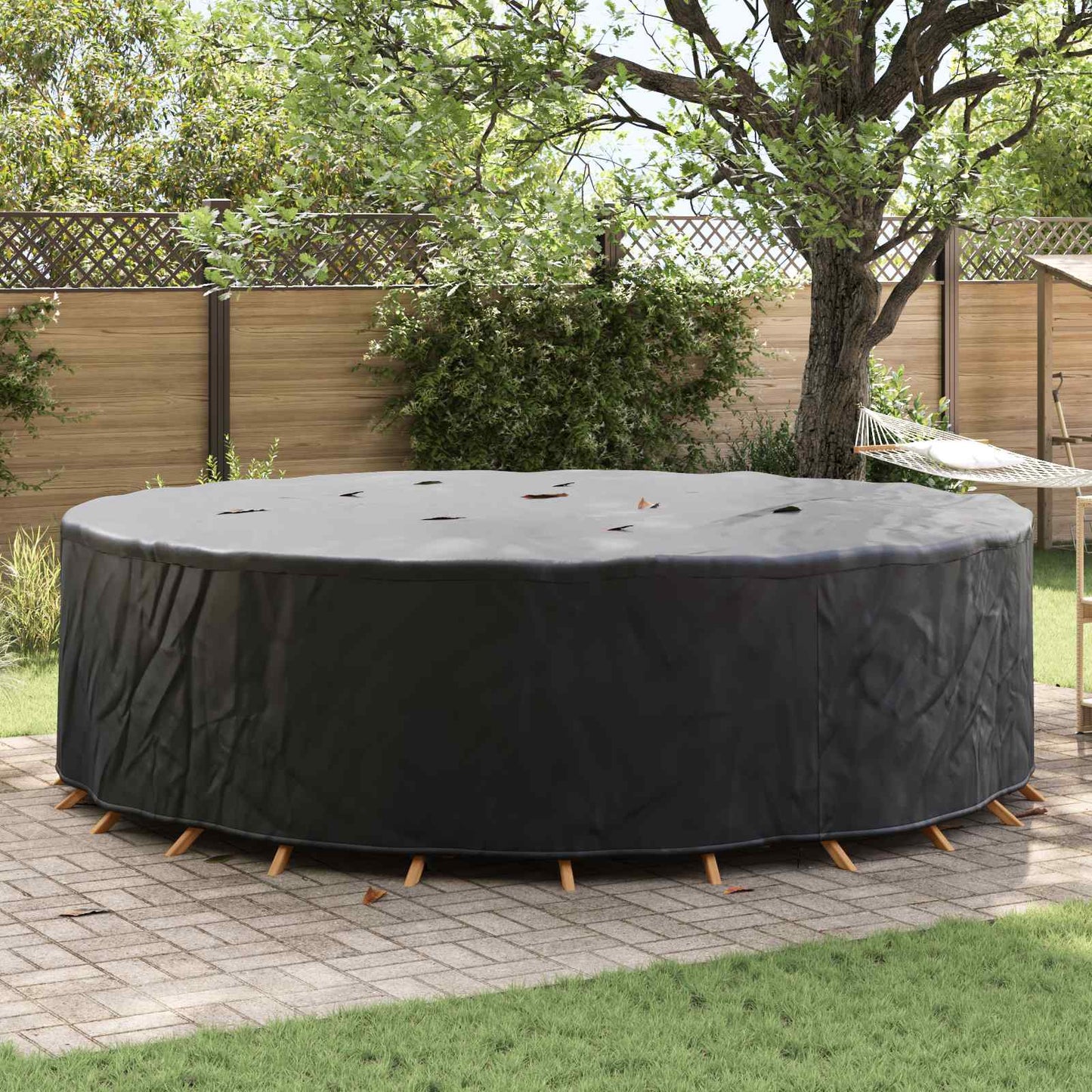 Møbelbetræk Sort 320 x 320 x 105 cm 600D Oxford Stof