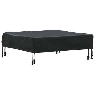 Borddække Ensfarvet Sort 72 x 72 x 15 cm Stof
