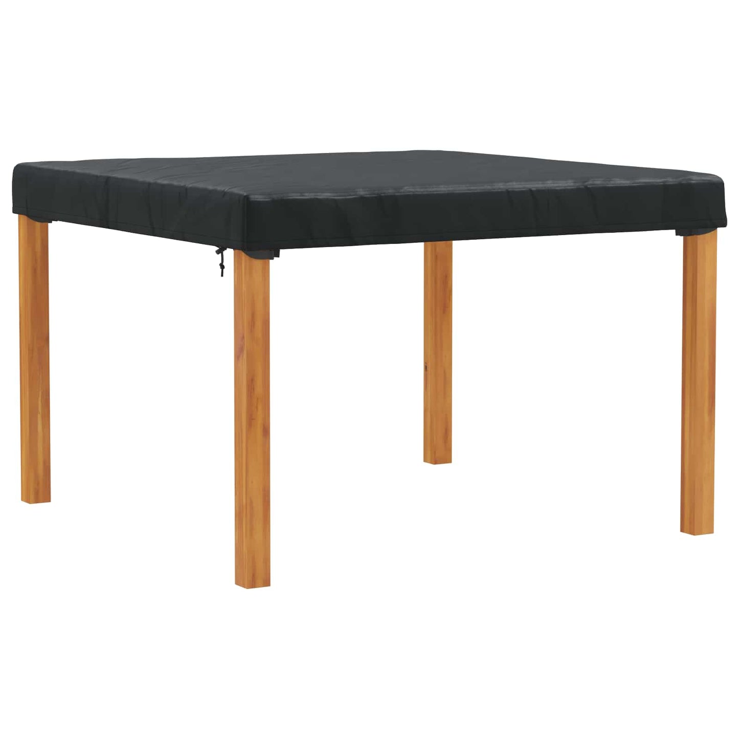 Borddække Ensfarvet Sort 142 x 142 x 15 cm Stof