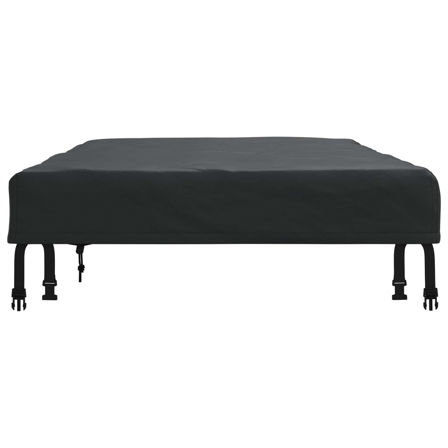 Borddække Ensfarvet Sort 122 x 72 x 15 cm Stof