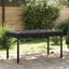 Borddække Ensfarvet Sort 142 x 82 x 15 cm Stof
