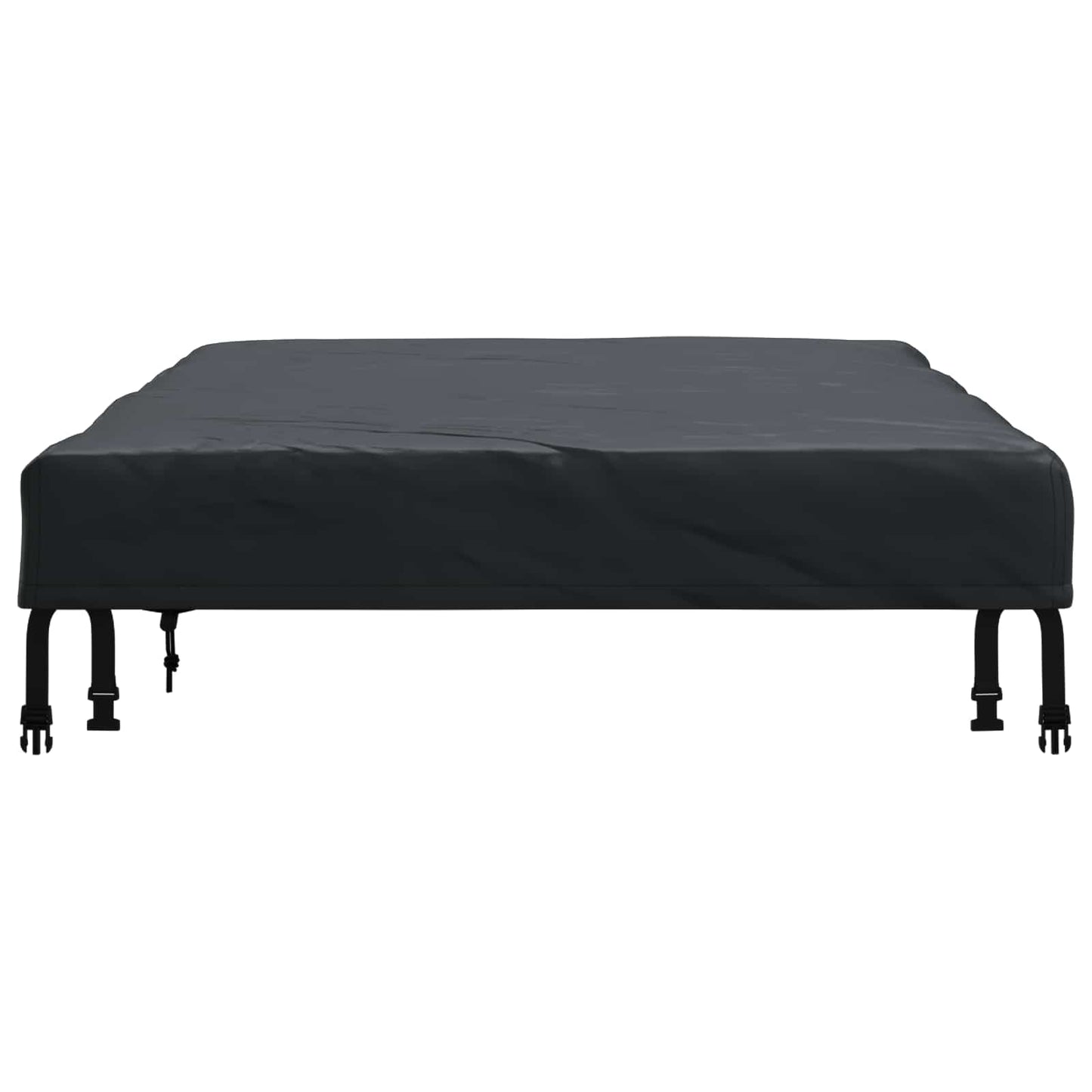 Borddække Ensfarvet Sort 182 x 92 x 15 cm Stof