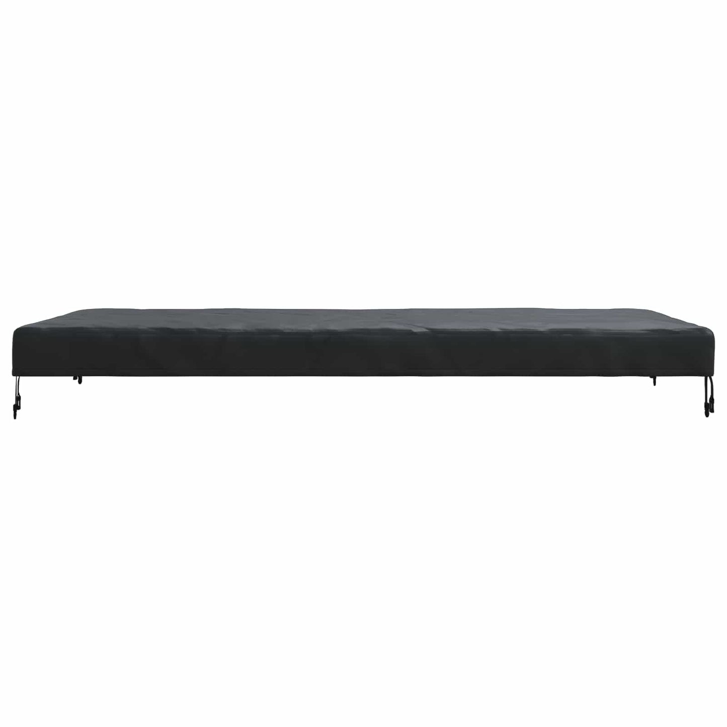 Borddække Ensfarvet Sort 202 x 102 x 15 cm Stof