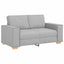 2-personers sofa skygrå 160x78x84 cm stof