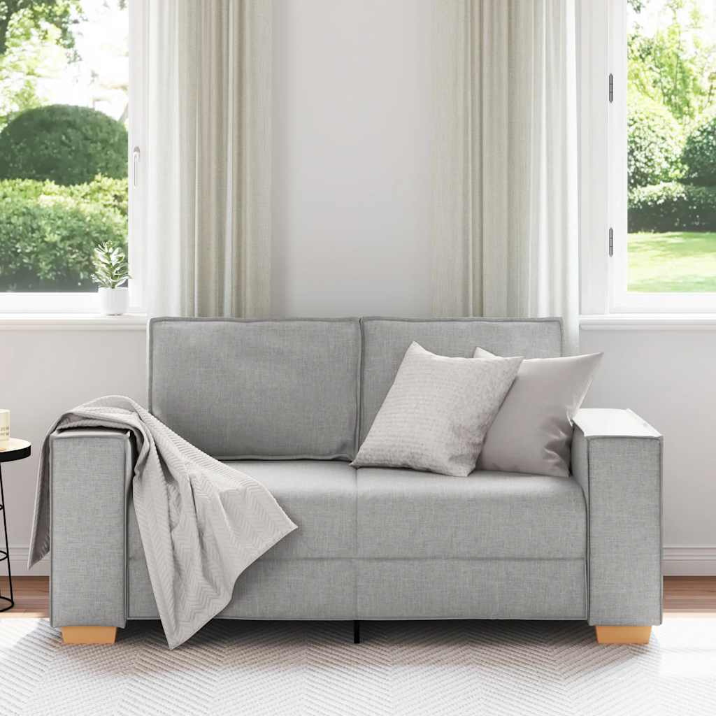 2-personers sofa skygrå 160x78x84 cm stof