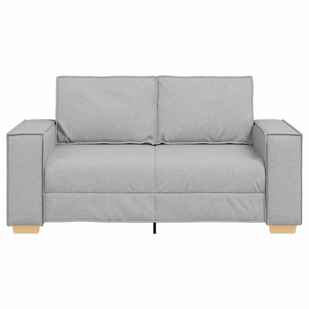 2-personers sofa skygrå 160x78x84 cm stof
