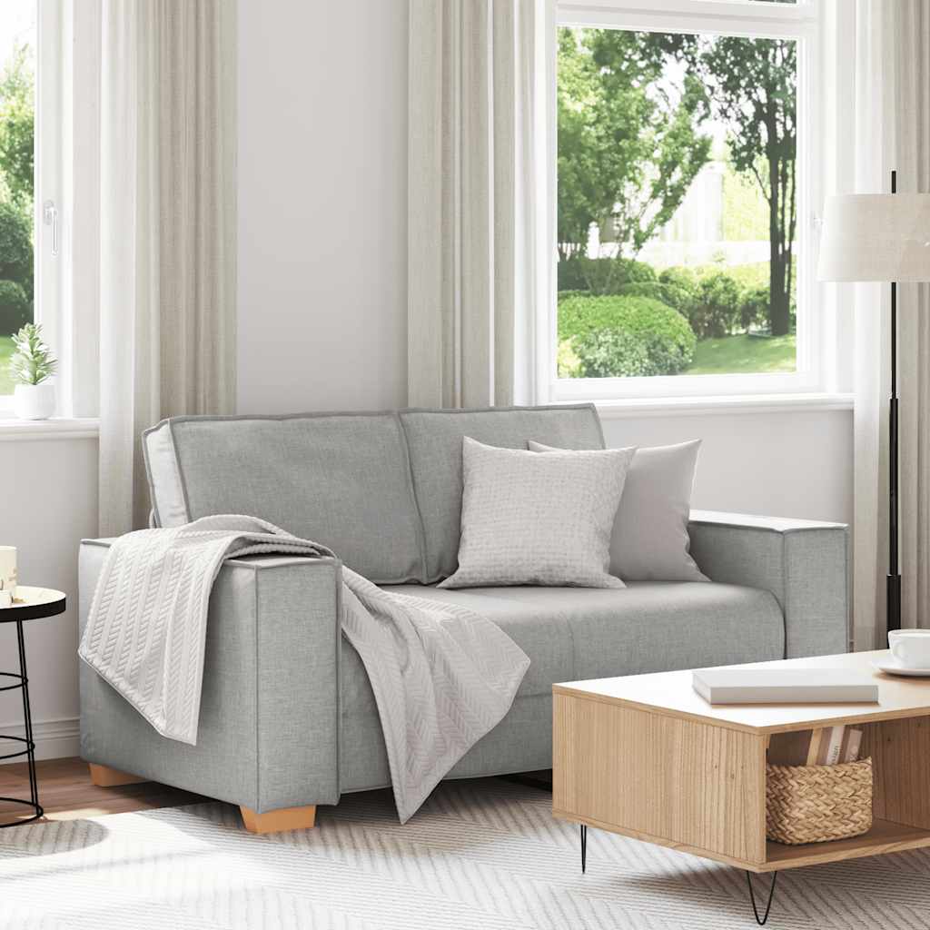 2-personers sofa skygrå 160x78x84 cm stof