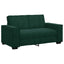 2-personers sofa 160x78x84 cm fløjl mørkegrøn