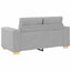 Tosæders sofa Skygrå 160 cm Stof