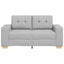 Tosæders sofa Skygrå 160 cm Stof