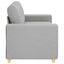 Tosæders sofa Skygrå 160 cm Stof