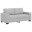 2-personers sofa 180x77x82 cm stof skygrå
