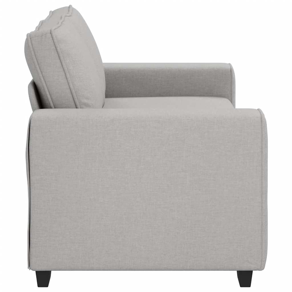 2-personers sofa 180x77x82 cm stof skygrå