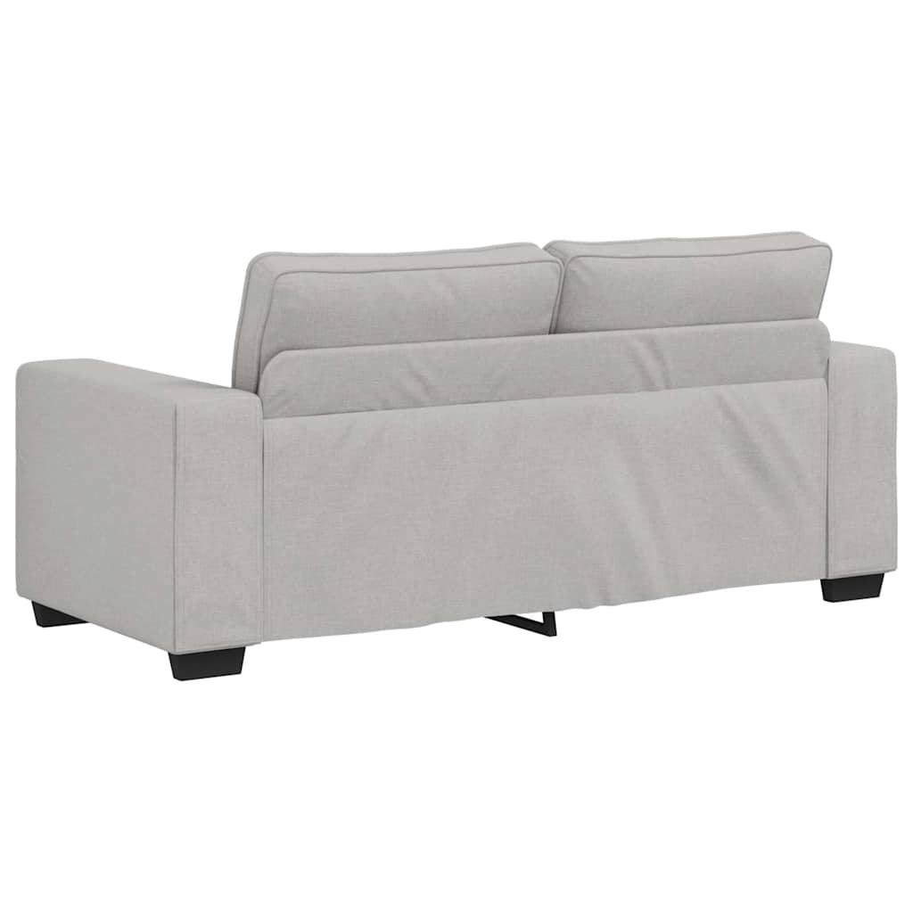 2-personers sofa 180x77x82 cm stof skygrå