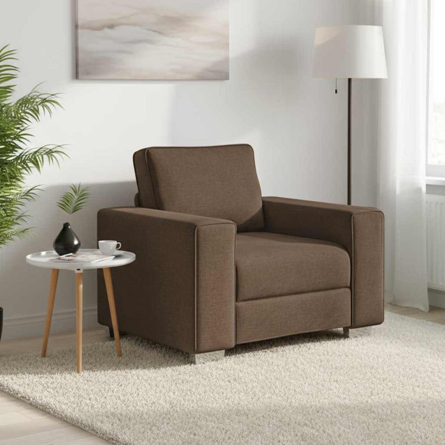 Sofa Stol Brun 100 cm Stof