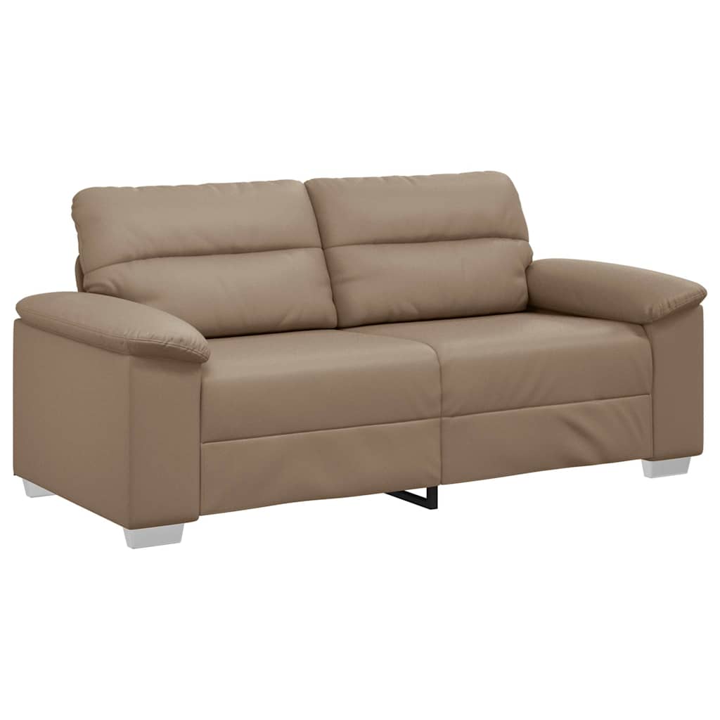 2-personers sofa cappuccino 180x81x84 cm kunstlæder