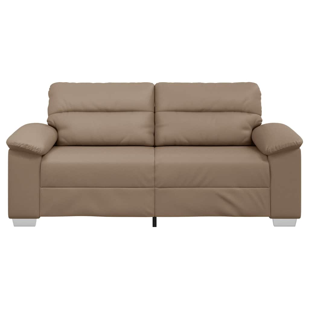 2-personers sofa cappuccino 180x81x84 cm kunstlæder