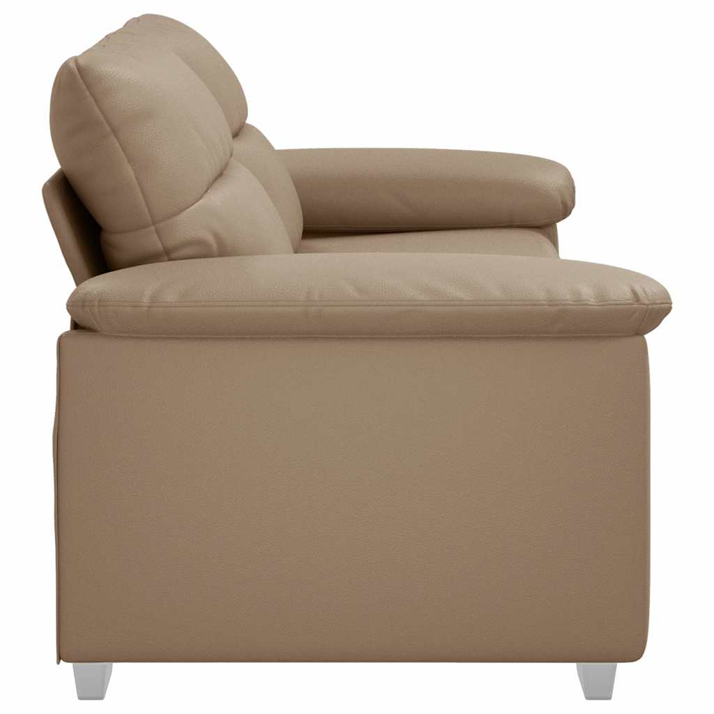 2-personers sofa cappuccino 180x81x84 cm kunstlæder