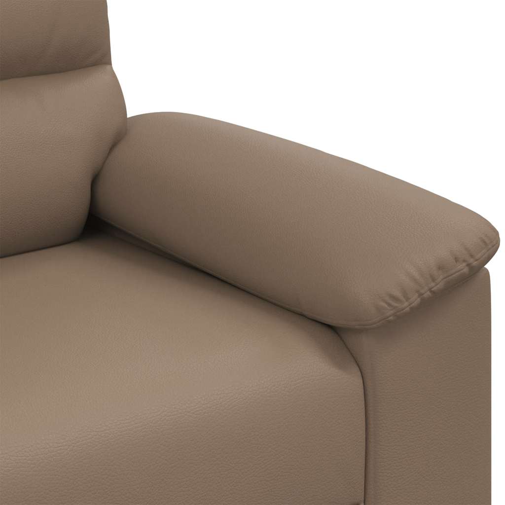 2-personers sofa cappuccino 180x81x84 cm kunstlæder