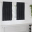 Mørklægningsgardiner 2 stk. Sort 140 x 140 cm Fløjl