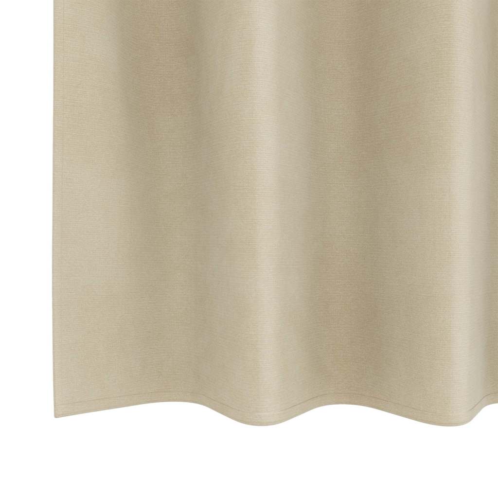 Mørklægningsgardiner 2 stk. Creme 140 x 140 cm Fløjl