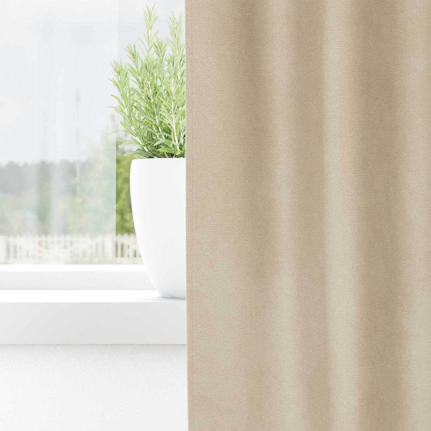 Mørklægningsgardiner 2 stk. Creme 140 x 140 cm Fløjl