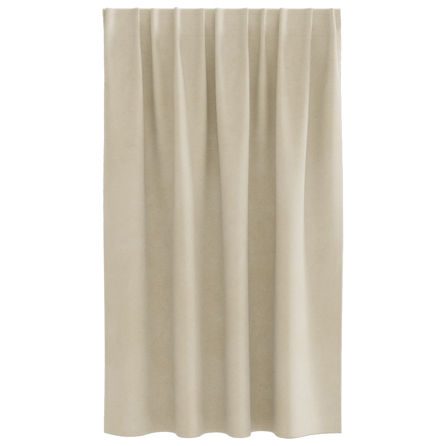 Mørklægningsgardiner 2 stk. Creme 140 x 140 cm Fløjl