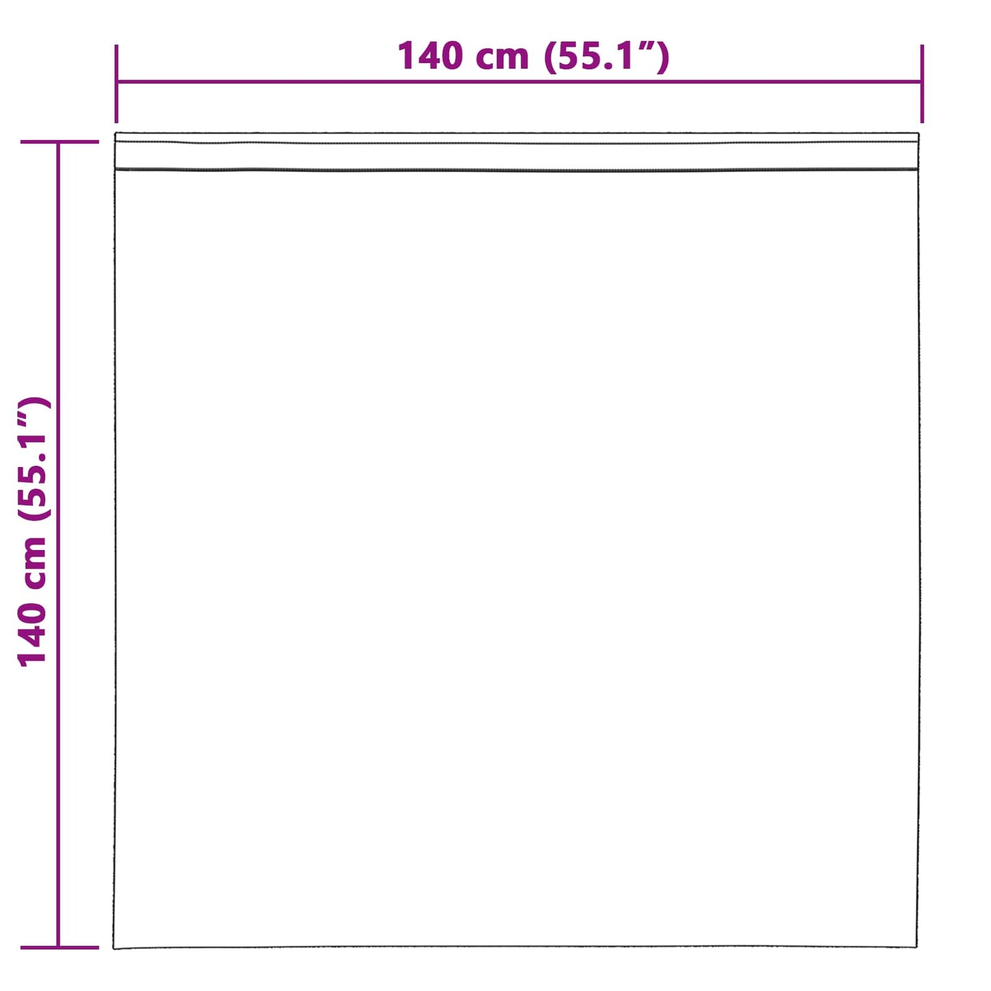 Mørklægningsgardiner 2 stk. Creme 140 x 140 cm Fløjl