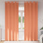 Mørklægningsgardiner med ringe 2 stk. Terrakotta 245 x 140 cm